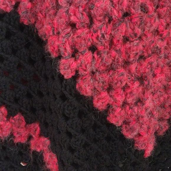 Handmade Cold Shoulder granny poncho - Picture 3 of 3